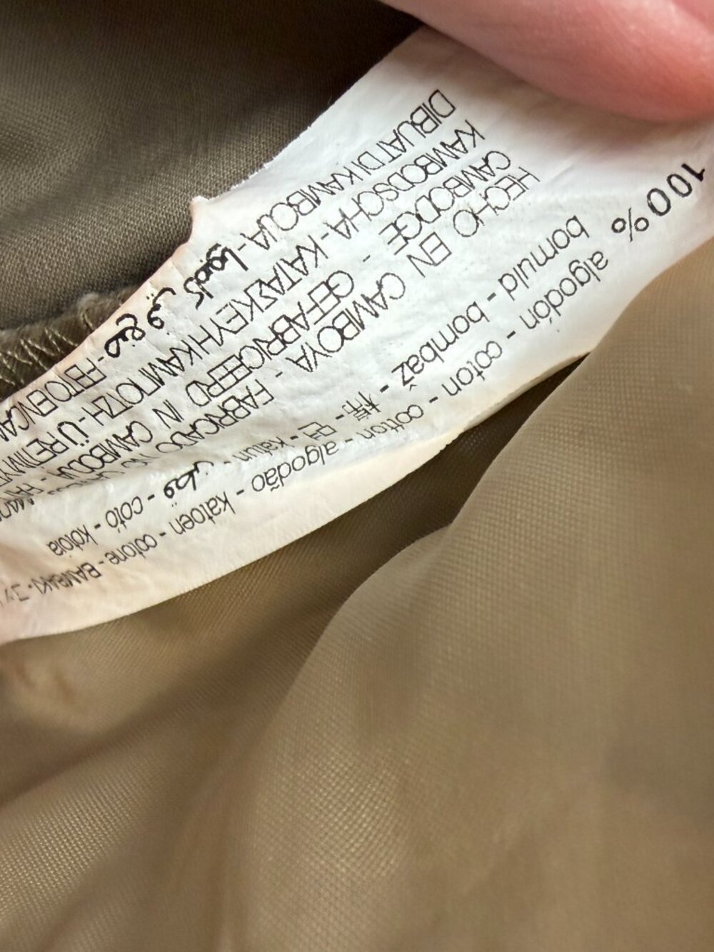 Zara Khaki Chino Pleated Cuffed Wide Leg High Rise Pants Size Large - Picture 8 of 10